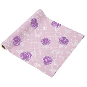 12X120 Inch Shelf Liner for Kitchen Cabinets, PVC Drawer Liner Non-Slip Floral